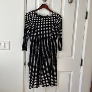 Joseph Ribkoff black and white dress